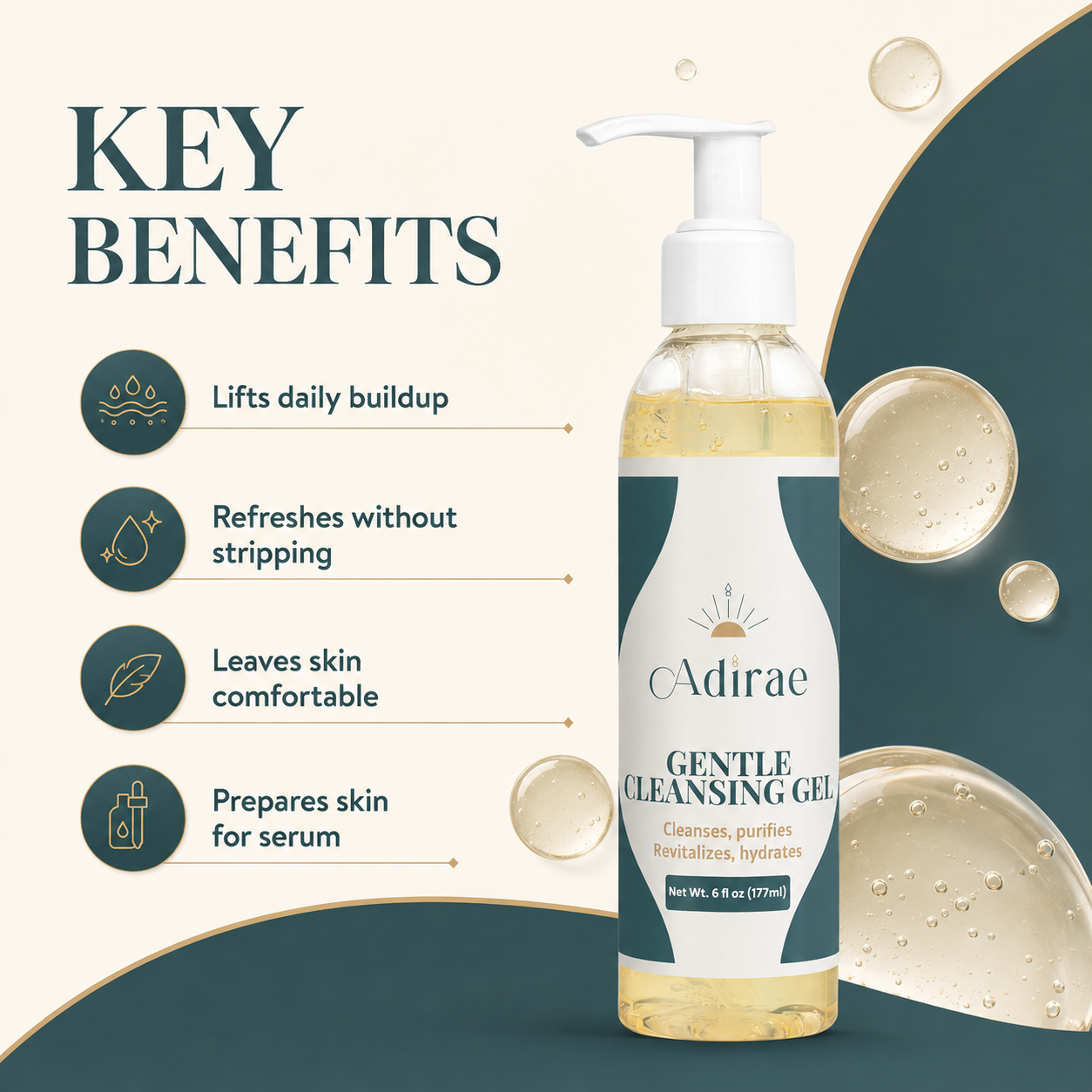 Key benefits of Gentle Cleansing Gel