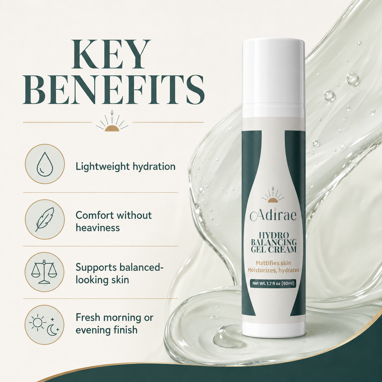 Key benefits of Hydro Balancing Gel Cream