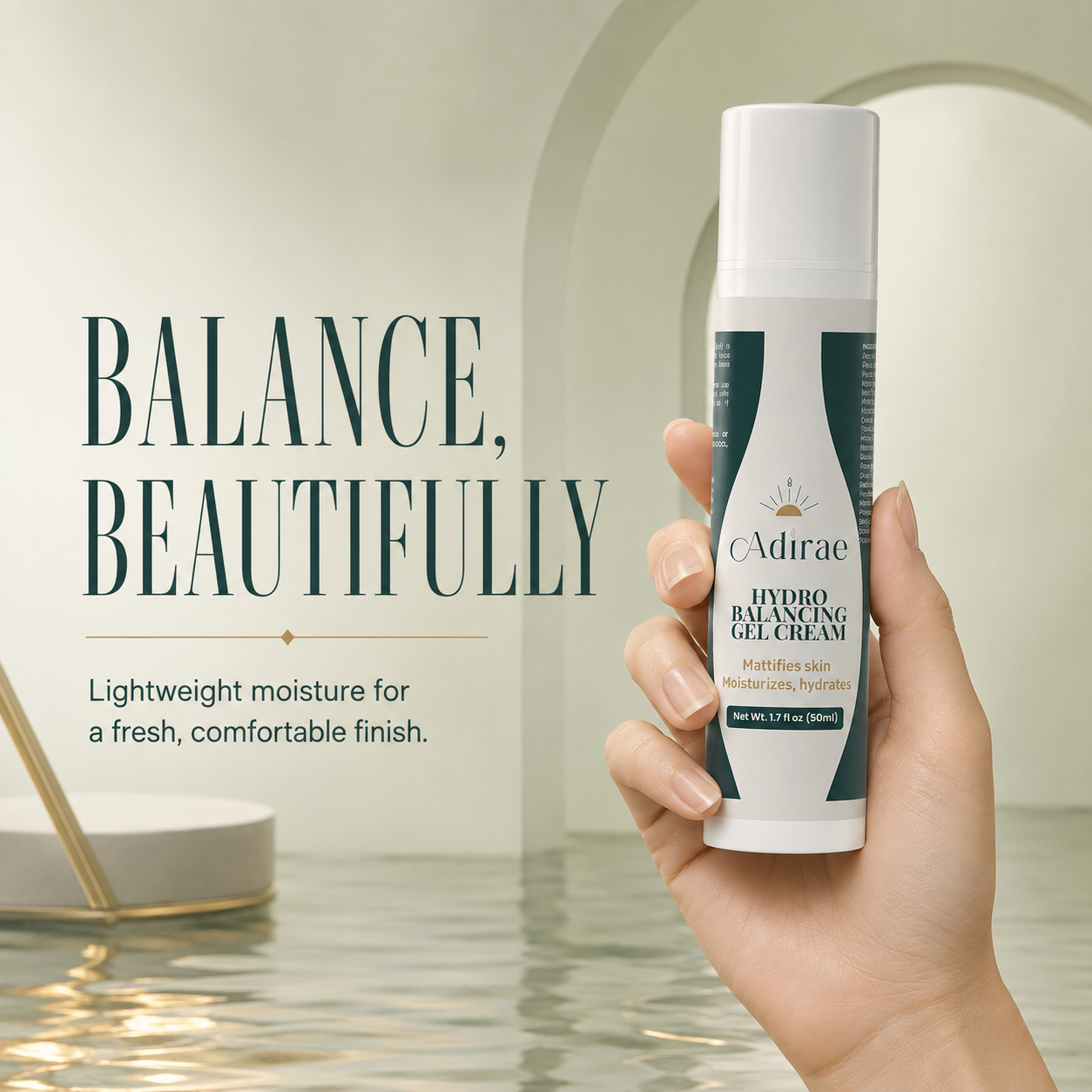 Hydro Balancing Gel Cream campaign message