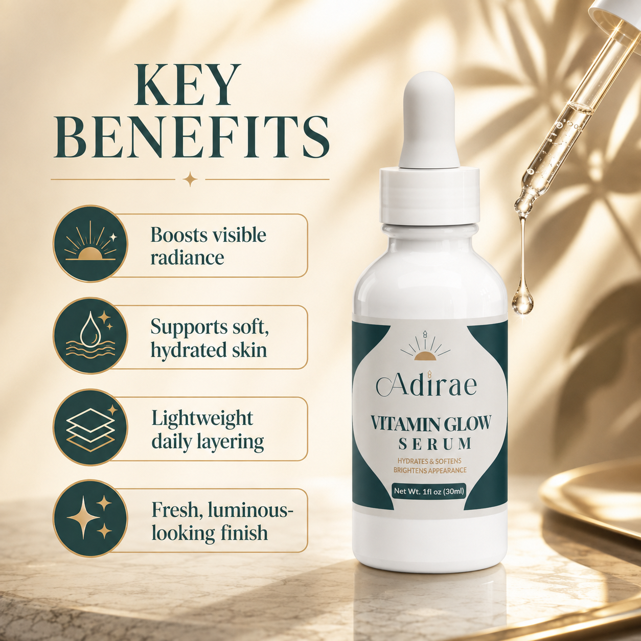 Key benefits of Vitamin Glow Serum