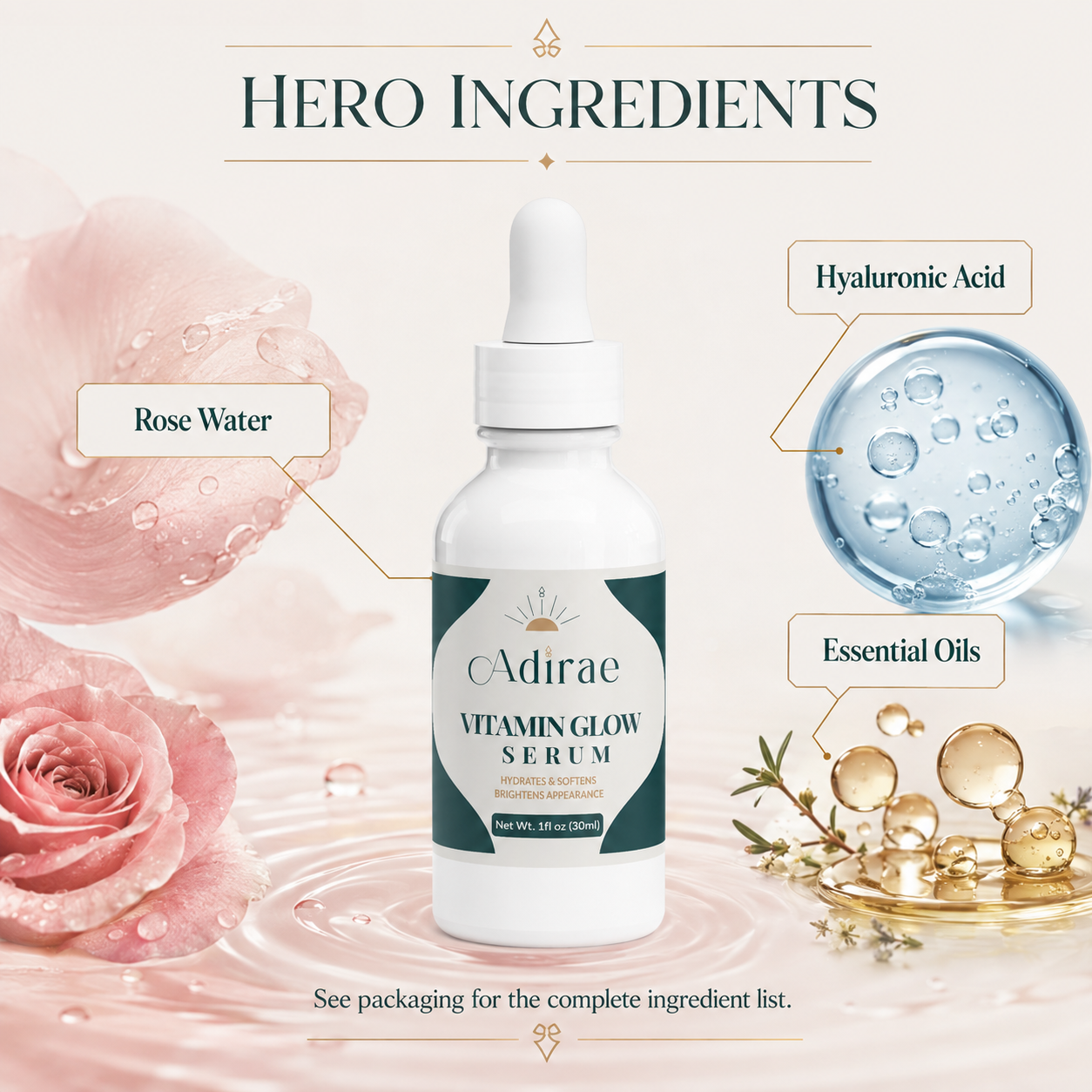 Formula details for Vitamin Glow Serum