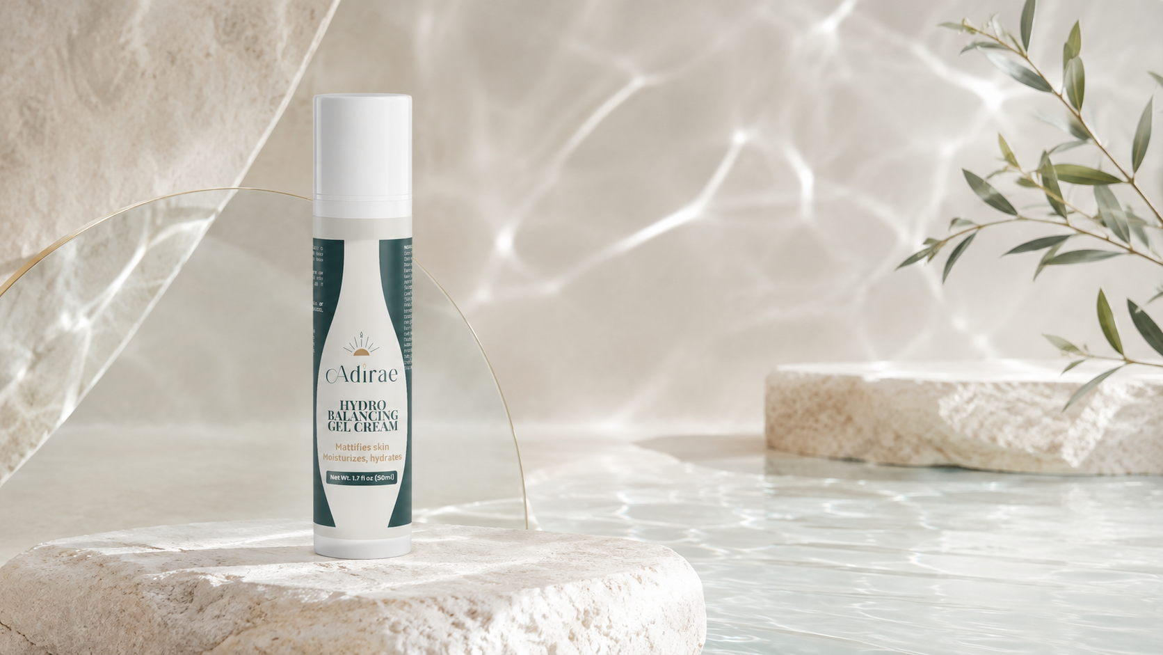Hydro Balancing Gel Cream in an elevated skincare setting